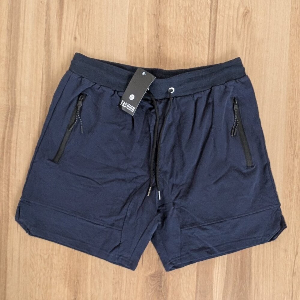 NWT Men’s Navy Athletic Shorts XXL (34" Waist, 9.5" Inseam)